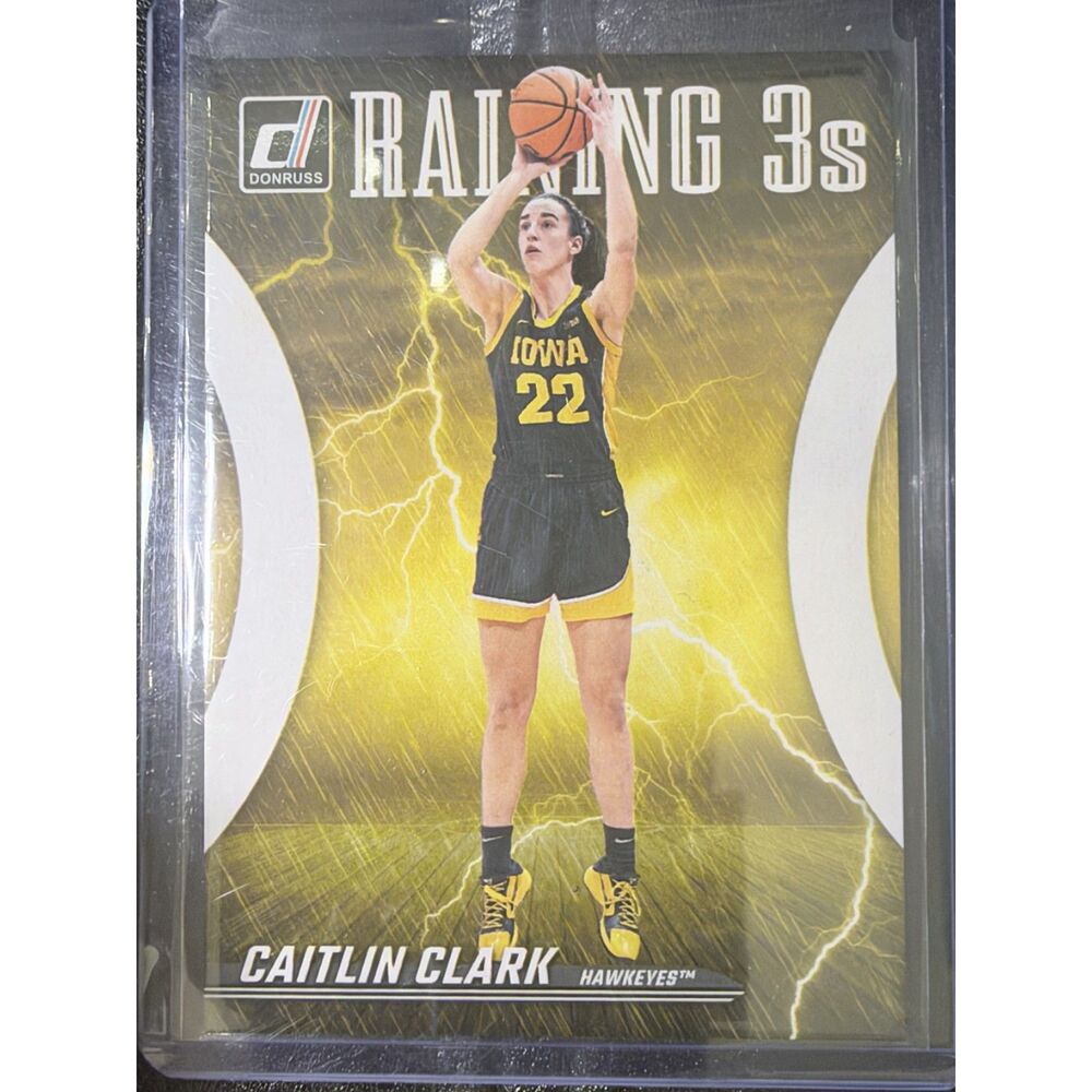 2024 Panini Caitlin Clark Collection Raining 3s #R2 Iowa Hawkeyes